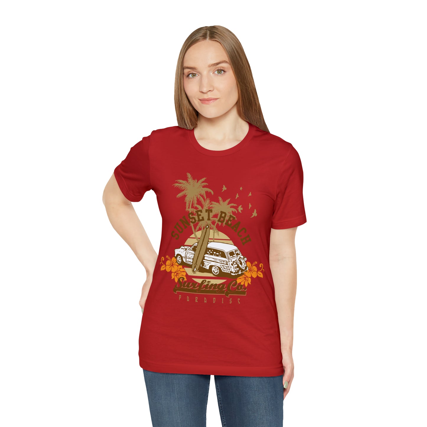 Sunset Beach Surfing Paradise T-Shirt