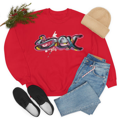 Sex colorful graffiti Crewneck Sweatshirt