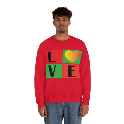 Love Squares Crewneck Sweatshirt