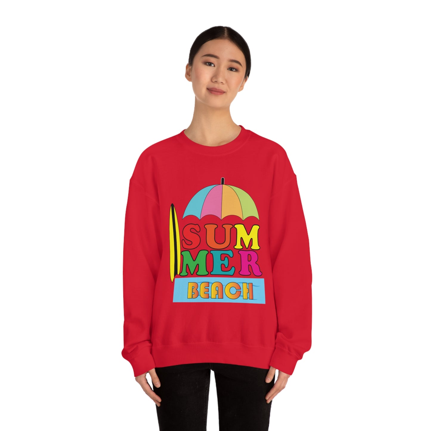 Summer Beach Crewneck Sweatshirt