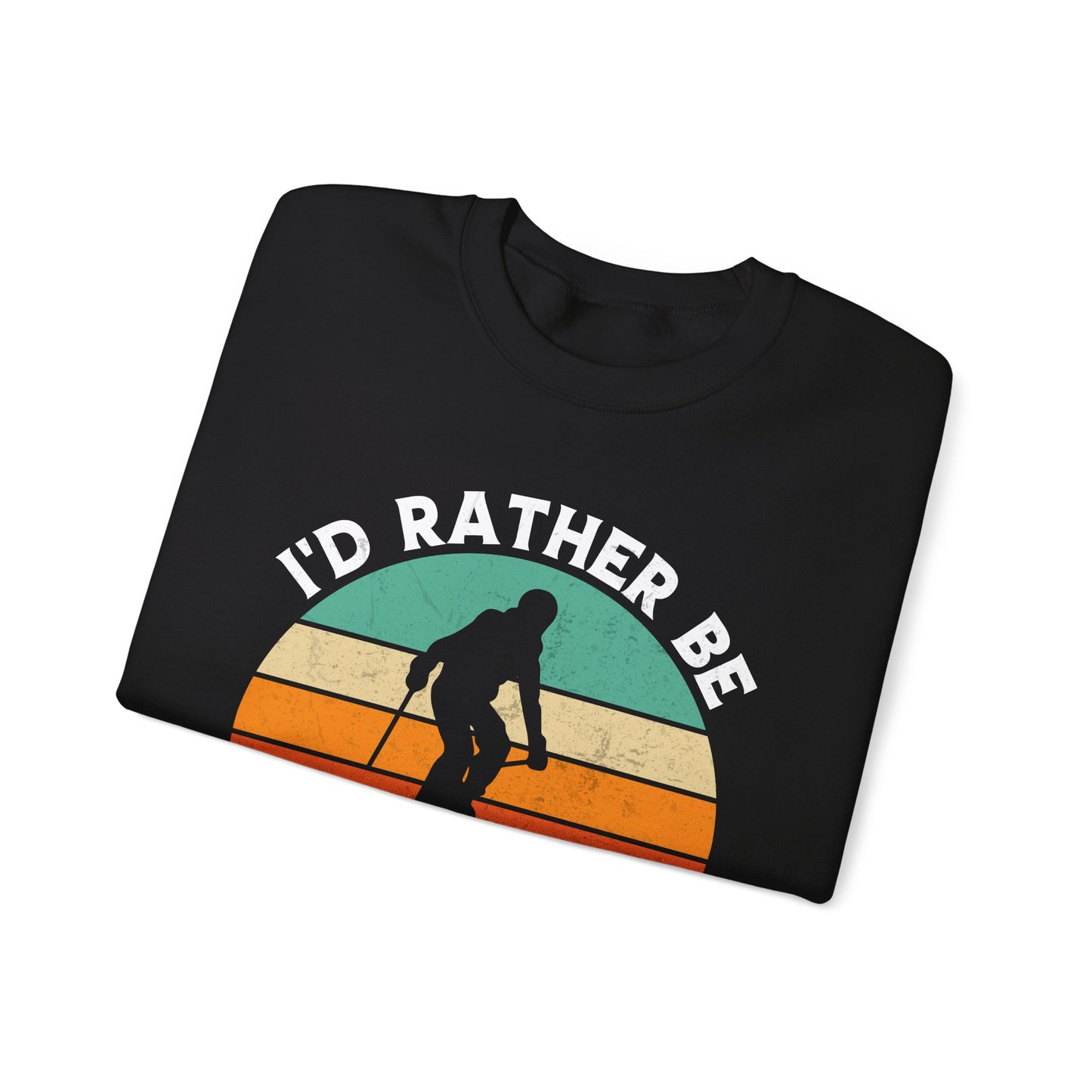 Rather be skiing vintage Crewneck Sweatshirt