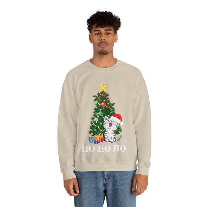 HO HO HO Cat Christmas Crewneck Sweatshirt