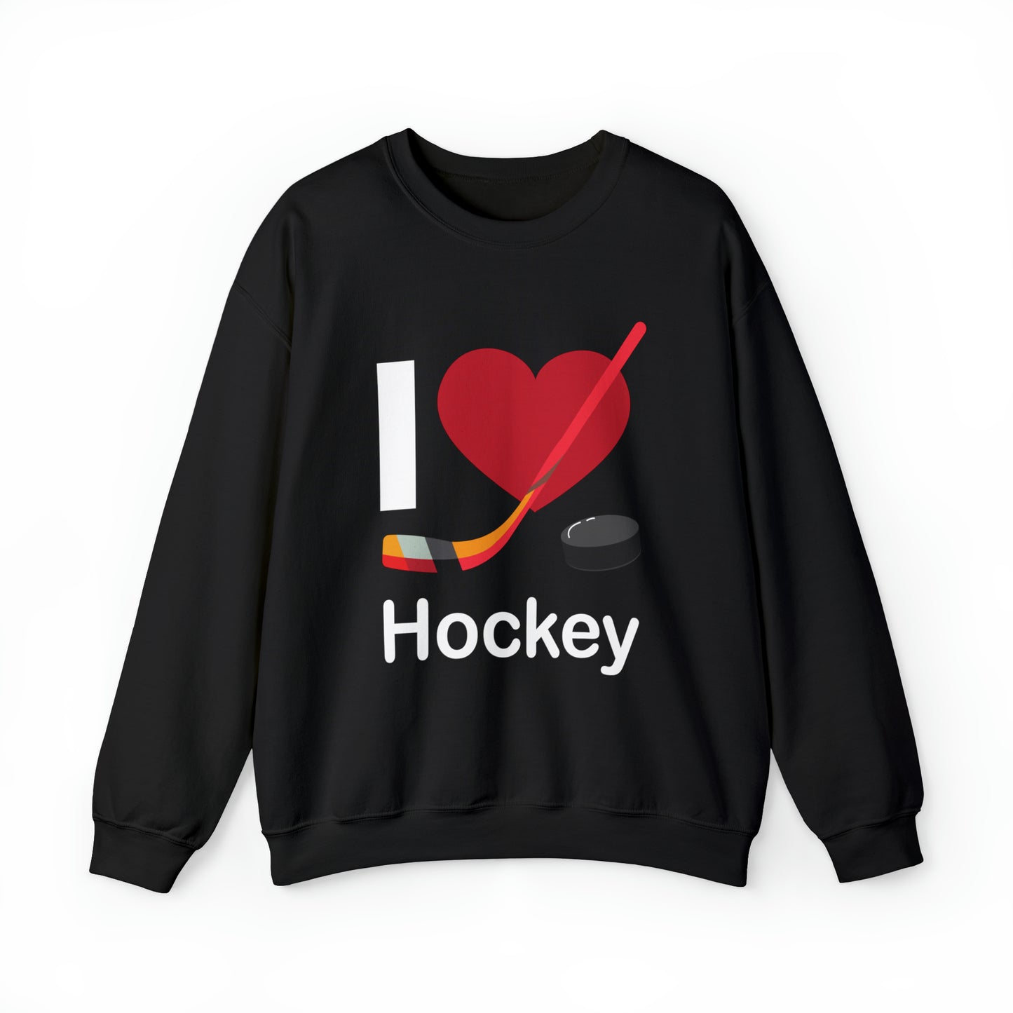 I love hockey Crewneck Sweatshirt