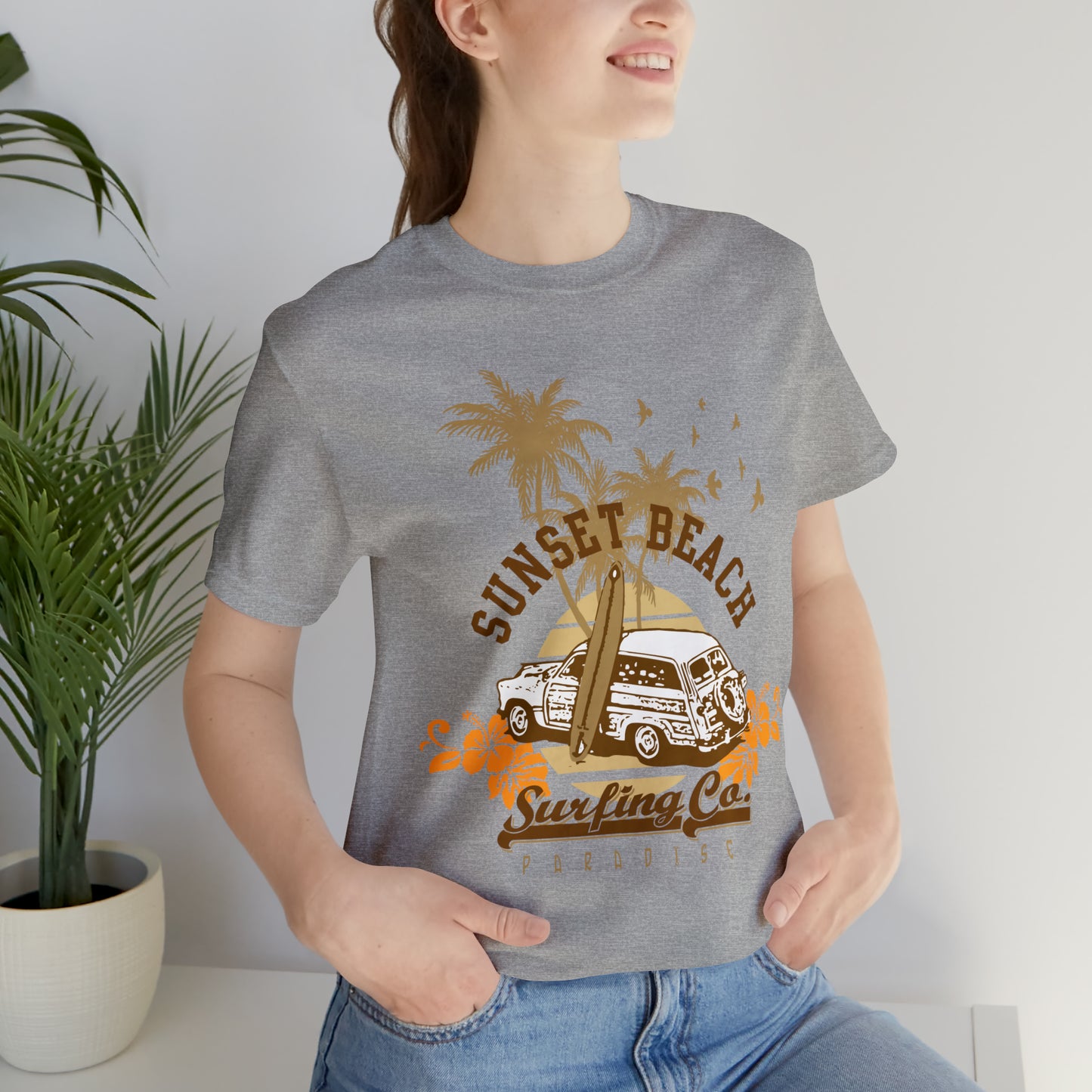 Sunset Beach Surfing Paradise T-Shirt