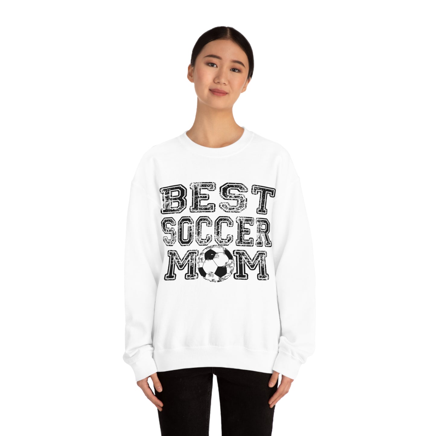 Best soccer mom Crewneck Sweatshirt