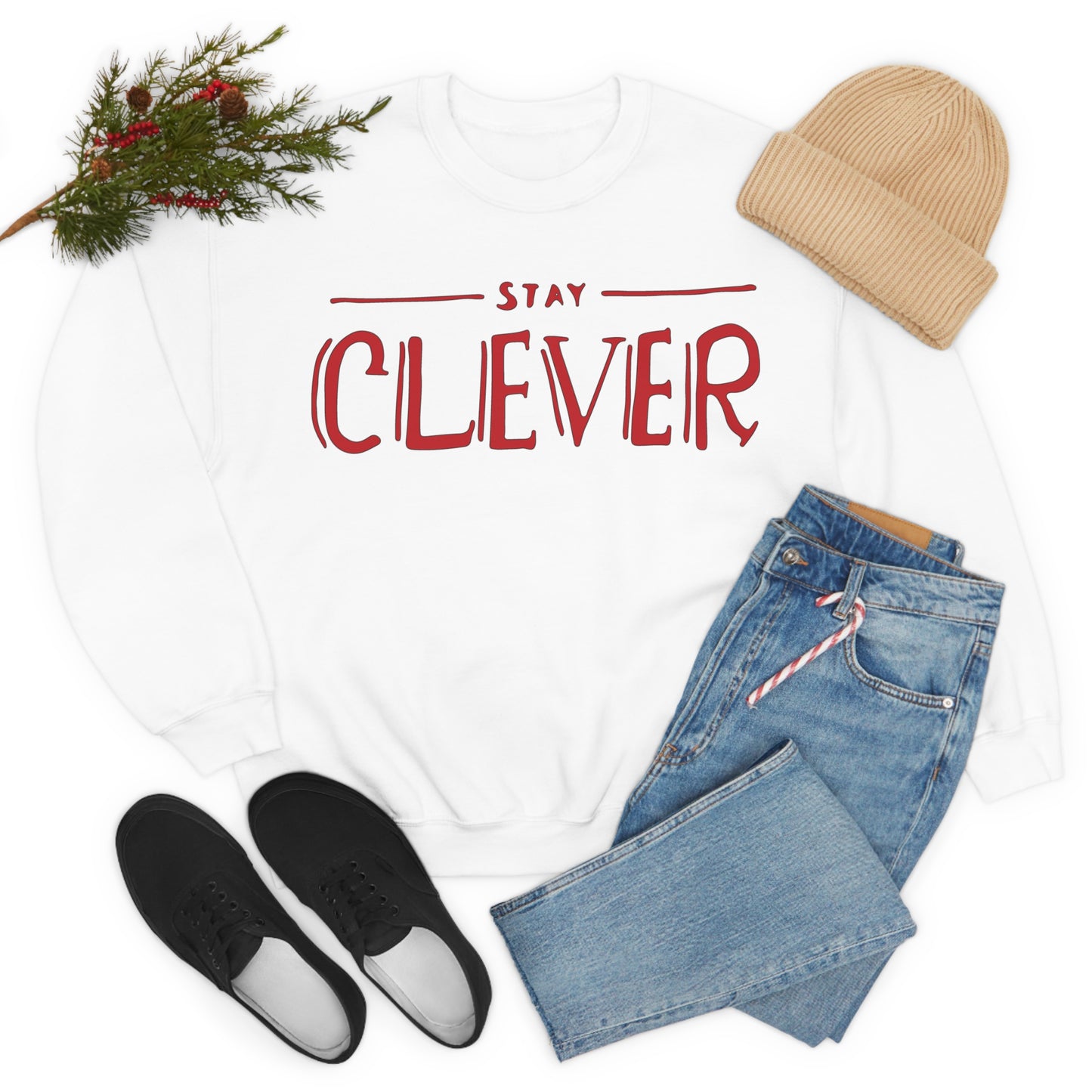 Stay Clever Crewneck Sweatshirt