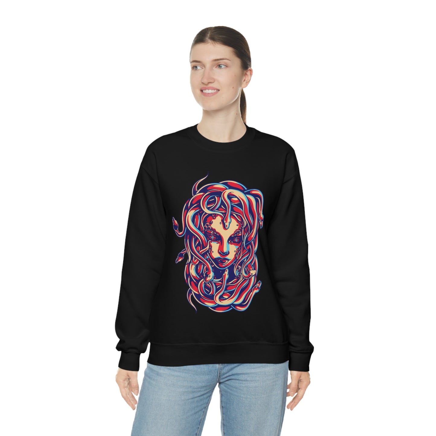 3D Medusa Crewneck Sweatshirt