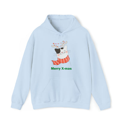 Merry X-mas cat Hoodie