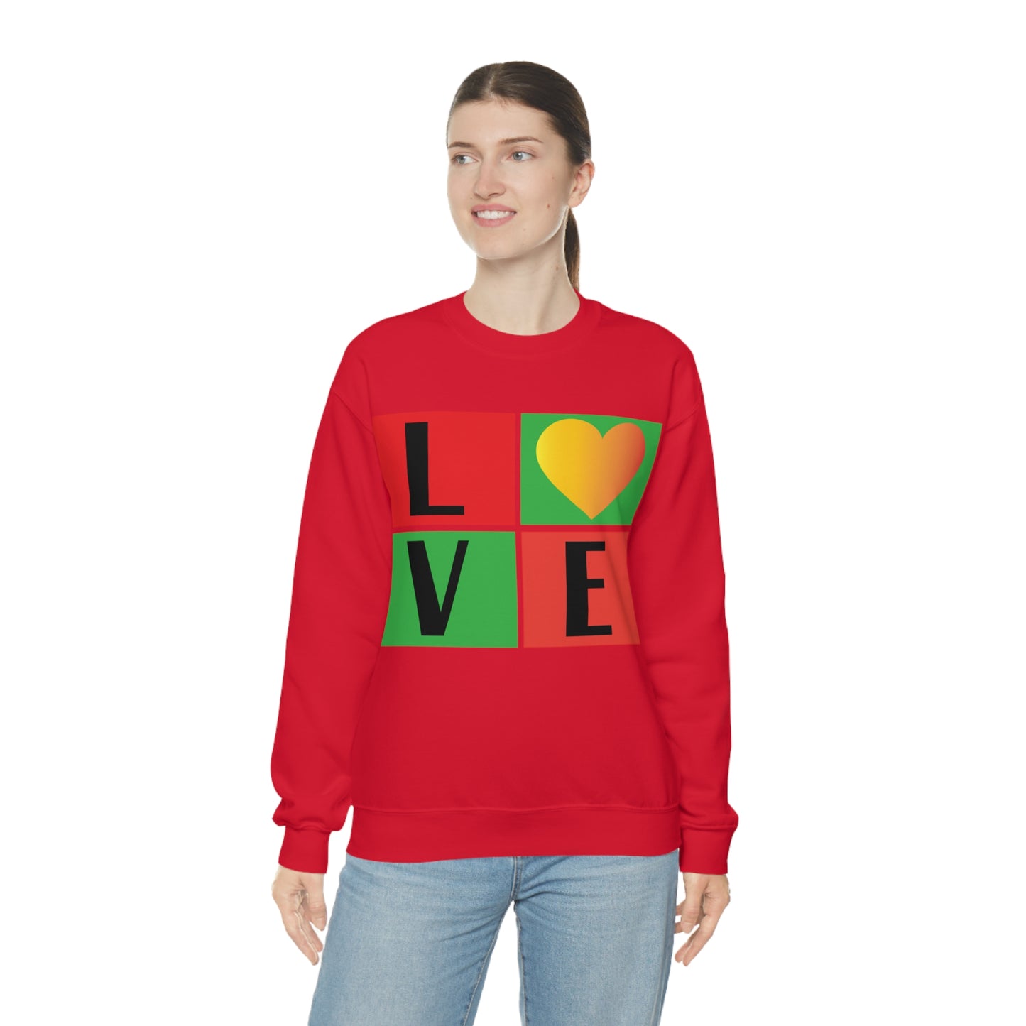 Love Squares Crewneck Sweatshirt