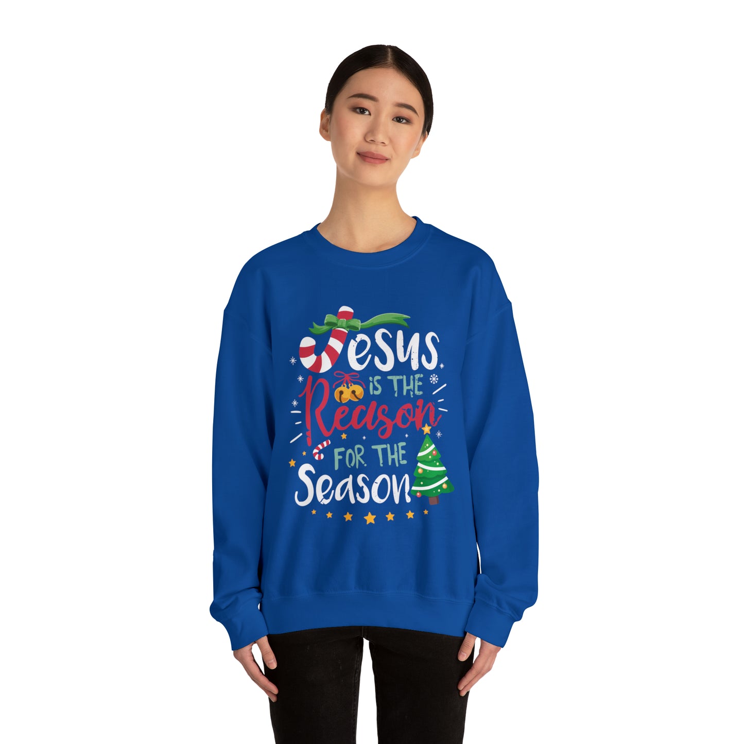 Jesus is the reason Christmas Crewneck Sweatshirt