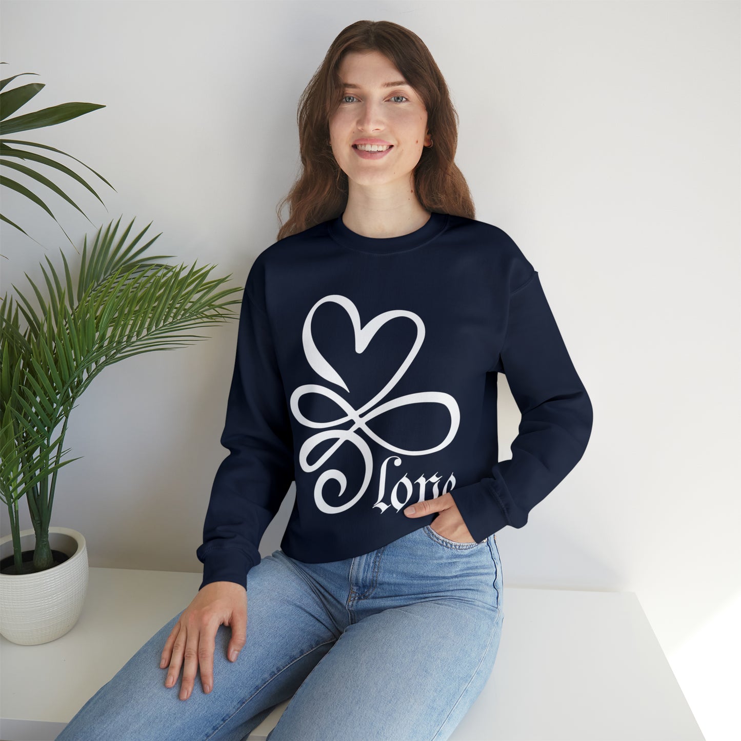 Infinity Heart Crewneck Sweatshirt