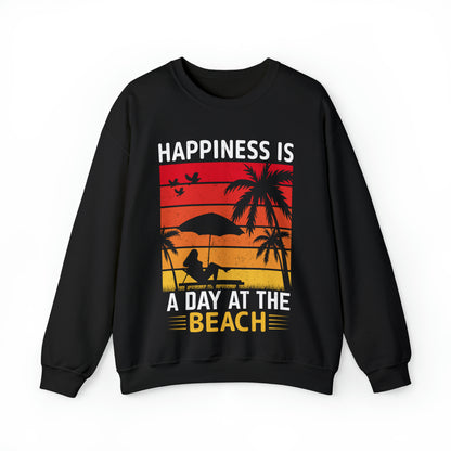 Happiness is at the beach Vintage Crewneck Sweatshirt