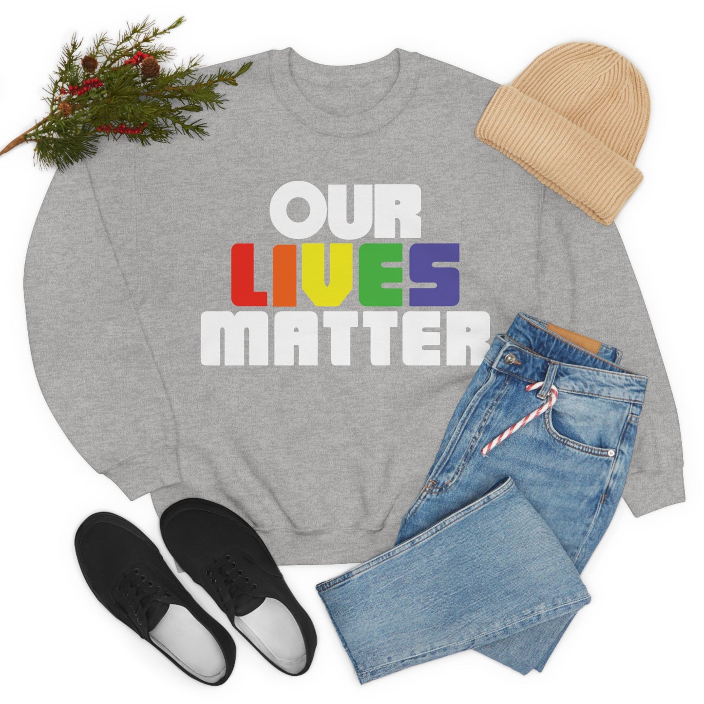 Our lives matter Crewneck Sweatshirt