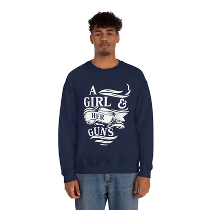 A Girl and Her Guns Crewneck Sweatshirt