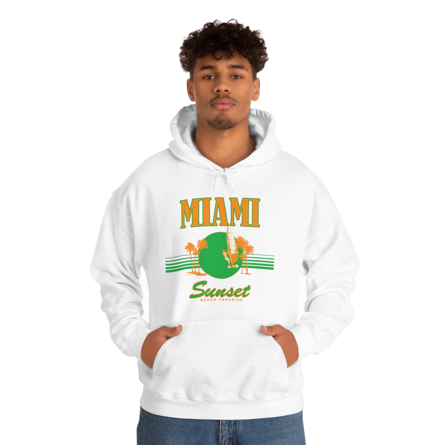 Miami Sunset Beach Paradise Hoodie