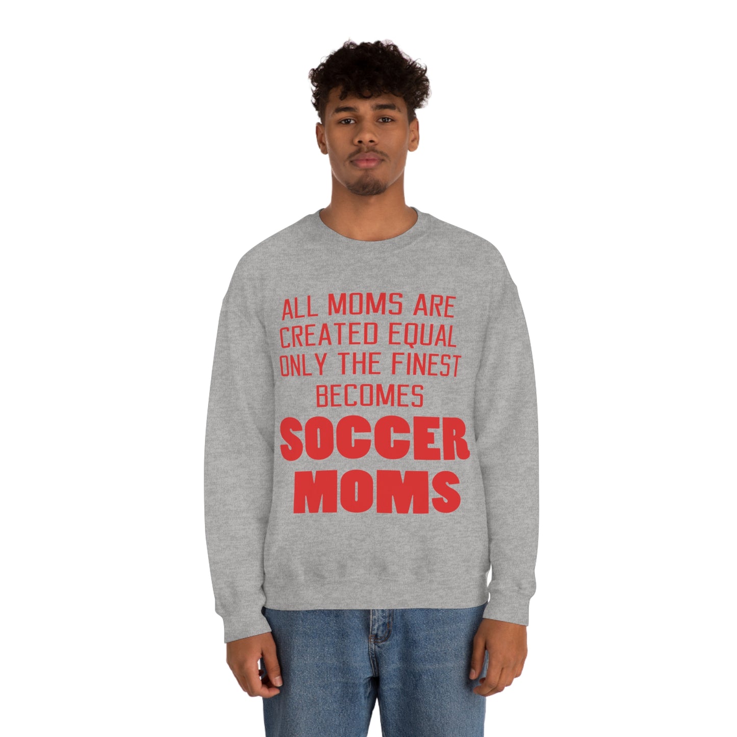 Finest soccer mom Crewneck Sweatshirt