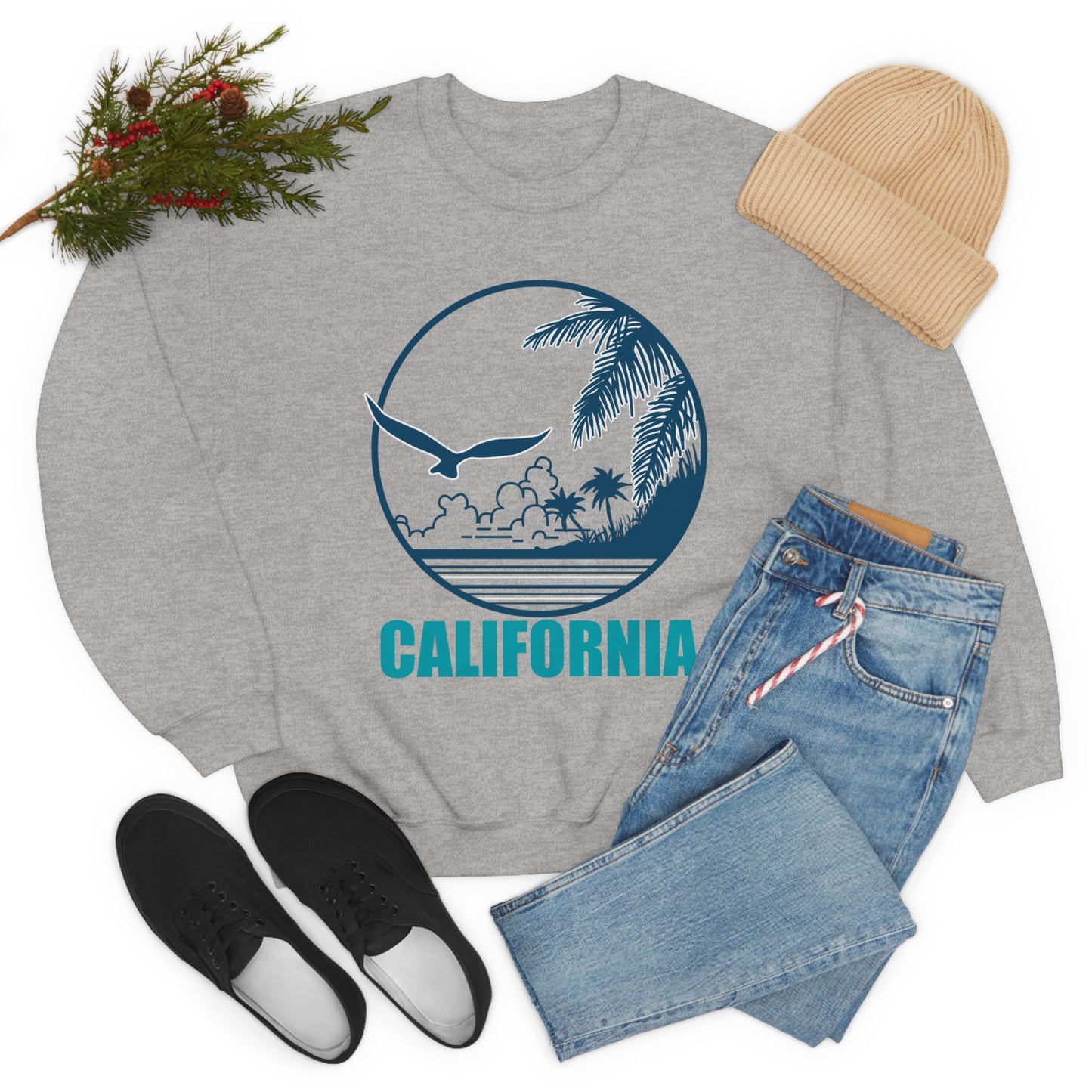 Cali Vibe Crewneck Sweatshirt