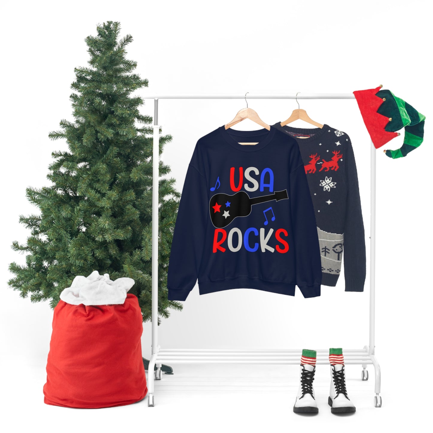 USA-Rocks Crewneck Sweatshirt