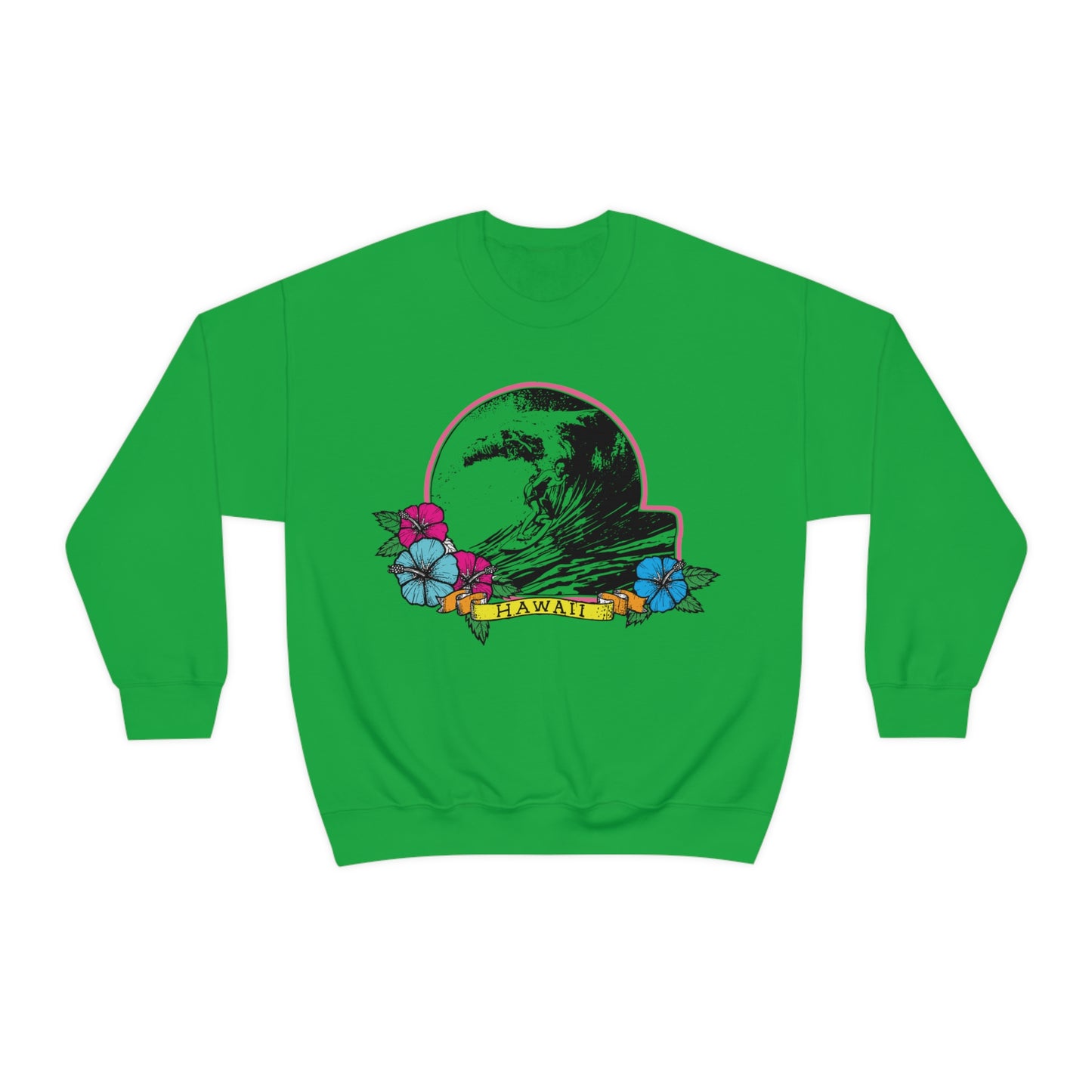 Hawaii Waves Crewneck Sweatshirt