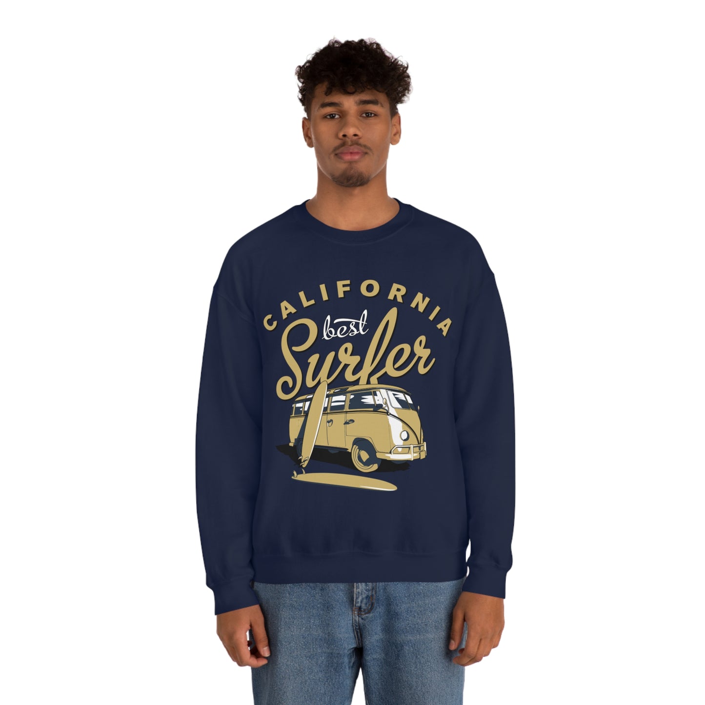 California-Best surfer Crewneck Sweatshirt