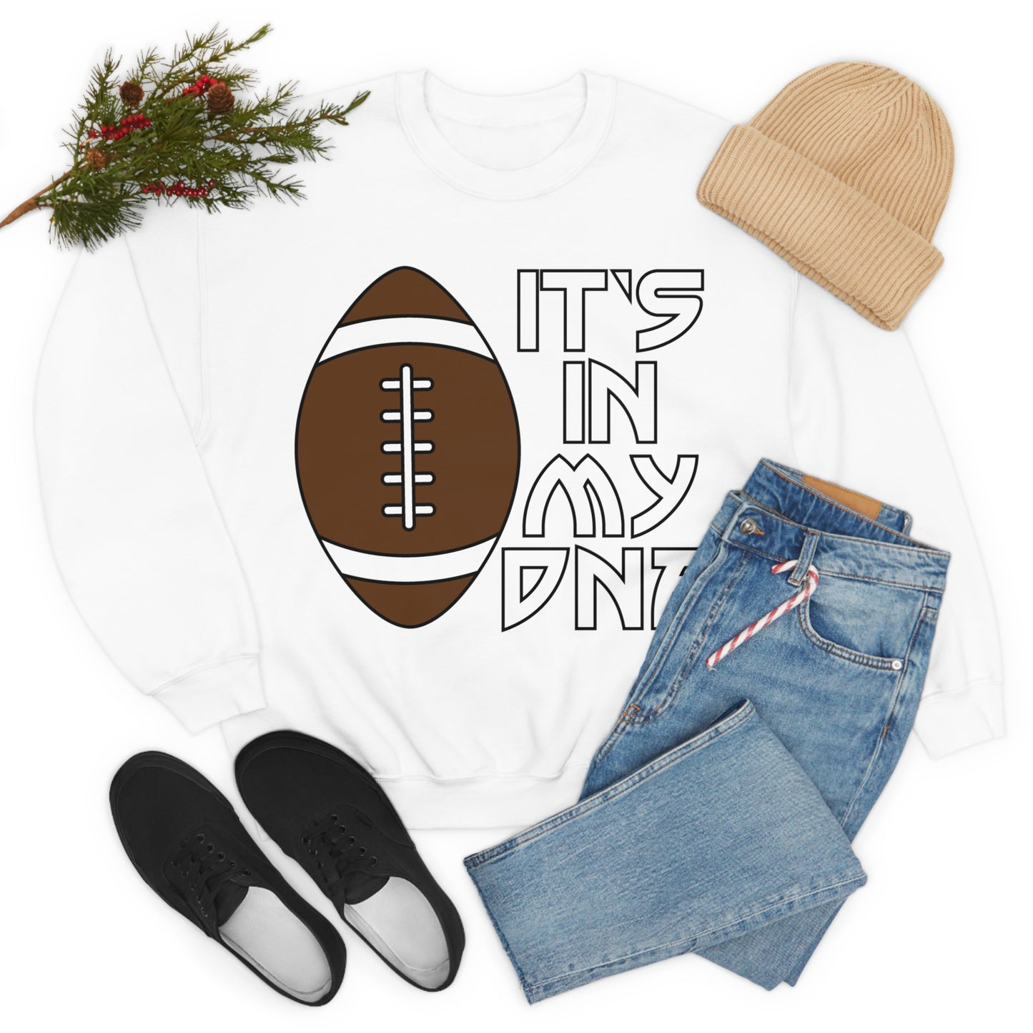 Football is in my DNA Crewneck Sweatshirt