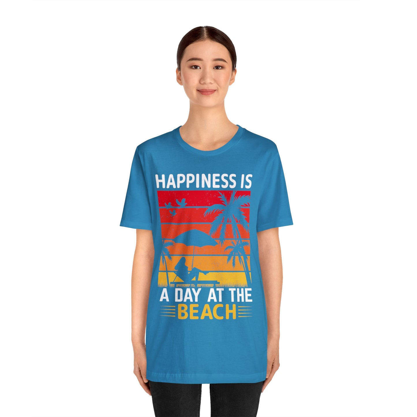 Happiness is at the beach Vintage T-Shirt