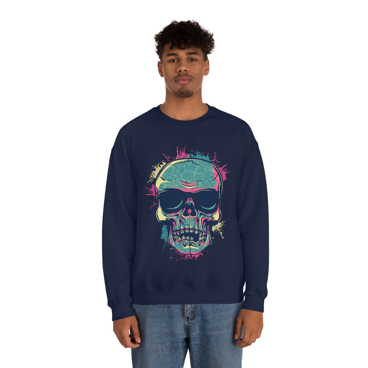 South Beach Skull Crewneck Sweatshirt