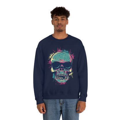 South Beach Skull Crewneck Sweatshirt