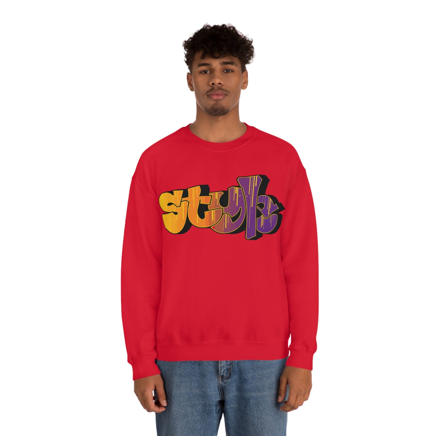 Style colorful graffiti Crewneck Sweatshirt