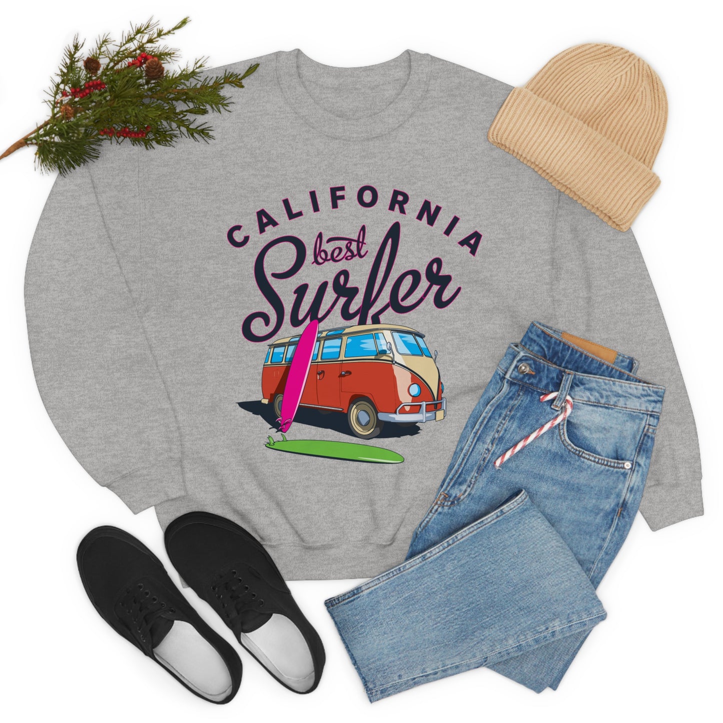 Surfers Bus Crewneck Sweatshirt