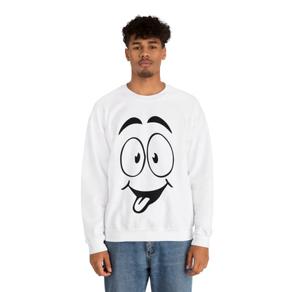 Tongue out face Crewneck Sweatshirt