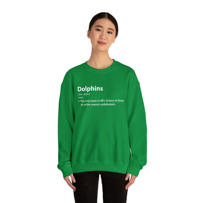 Dolphins definition Crewneck Sweatshirt