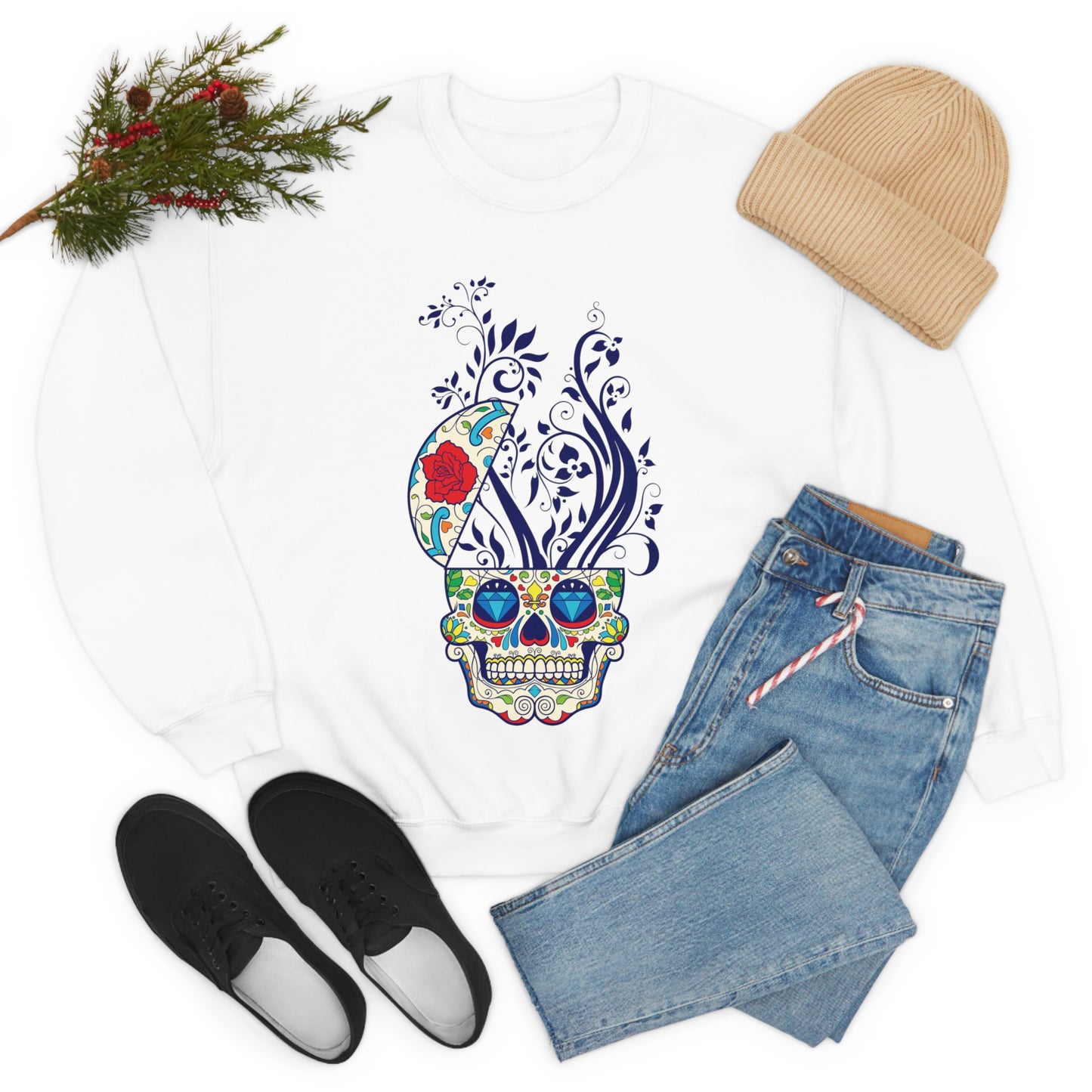 Day of the Dead Plant Crewneck Sweatshirt