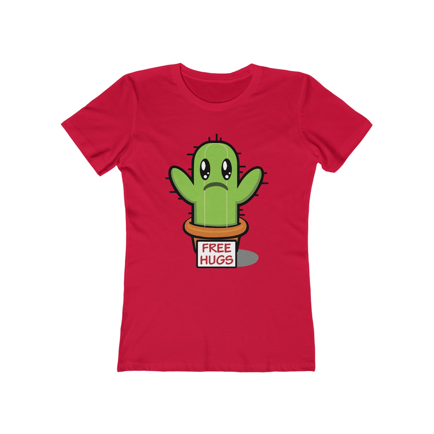 Free hugs sad cactus Woman Tee shirt