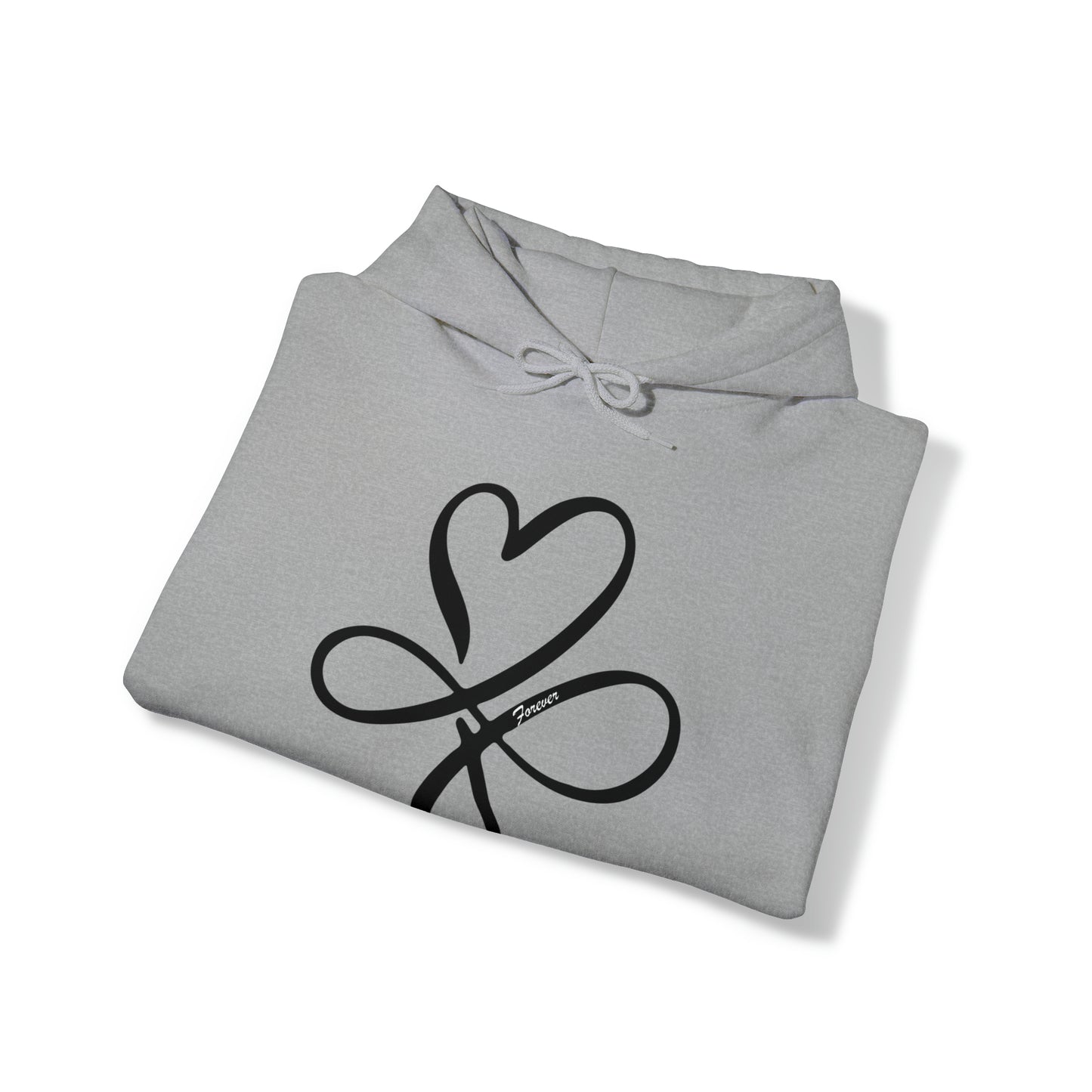 Heart symbol Love Infinity symbol Forever Hoodie