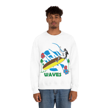 Wave Catching Crewneck Sweatshirt