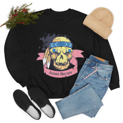 Ancient Warrior Skull Chief Crewneck Sweatshirt