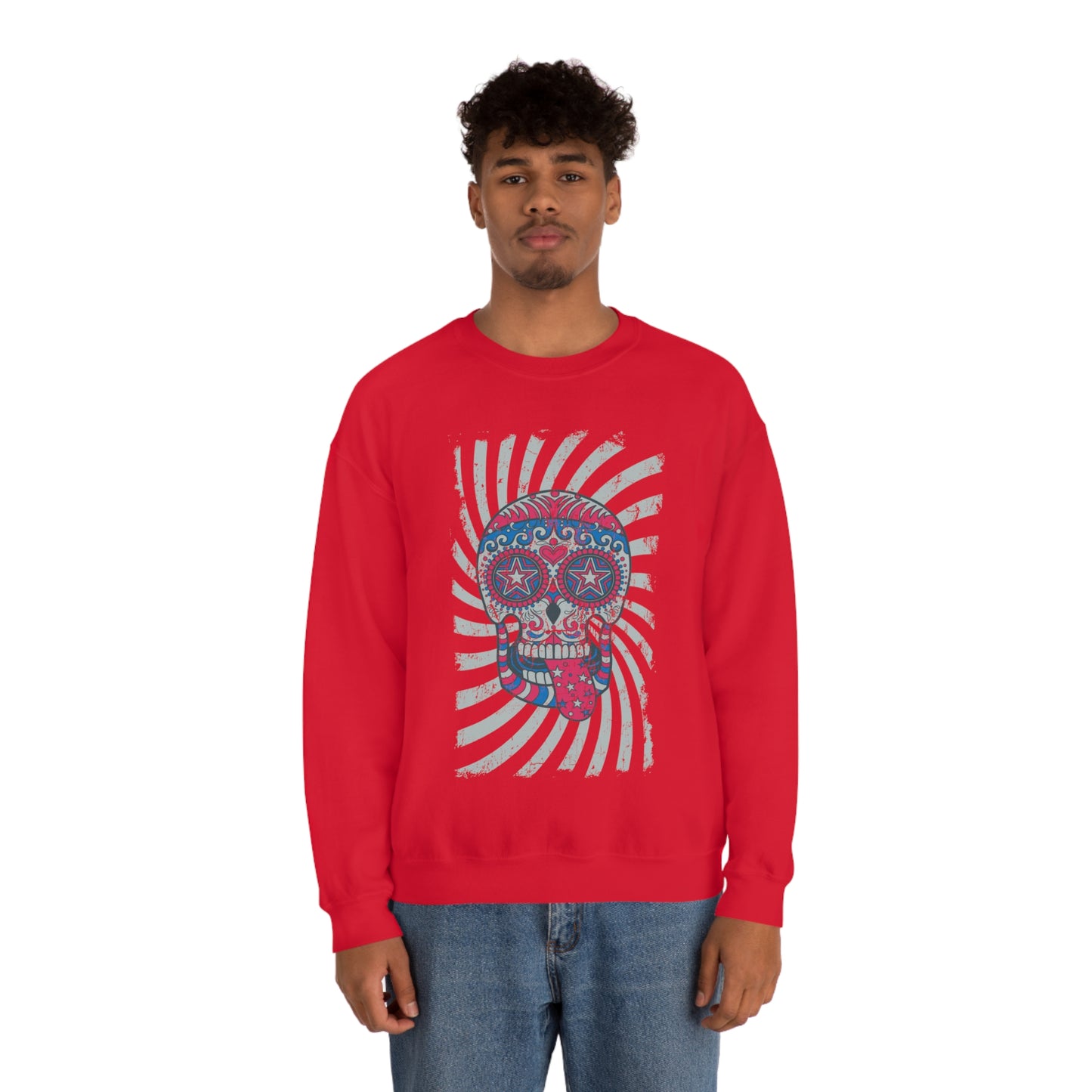 Hippie Skull Crewneck Sweatshirt