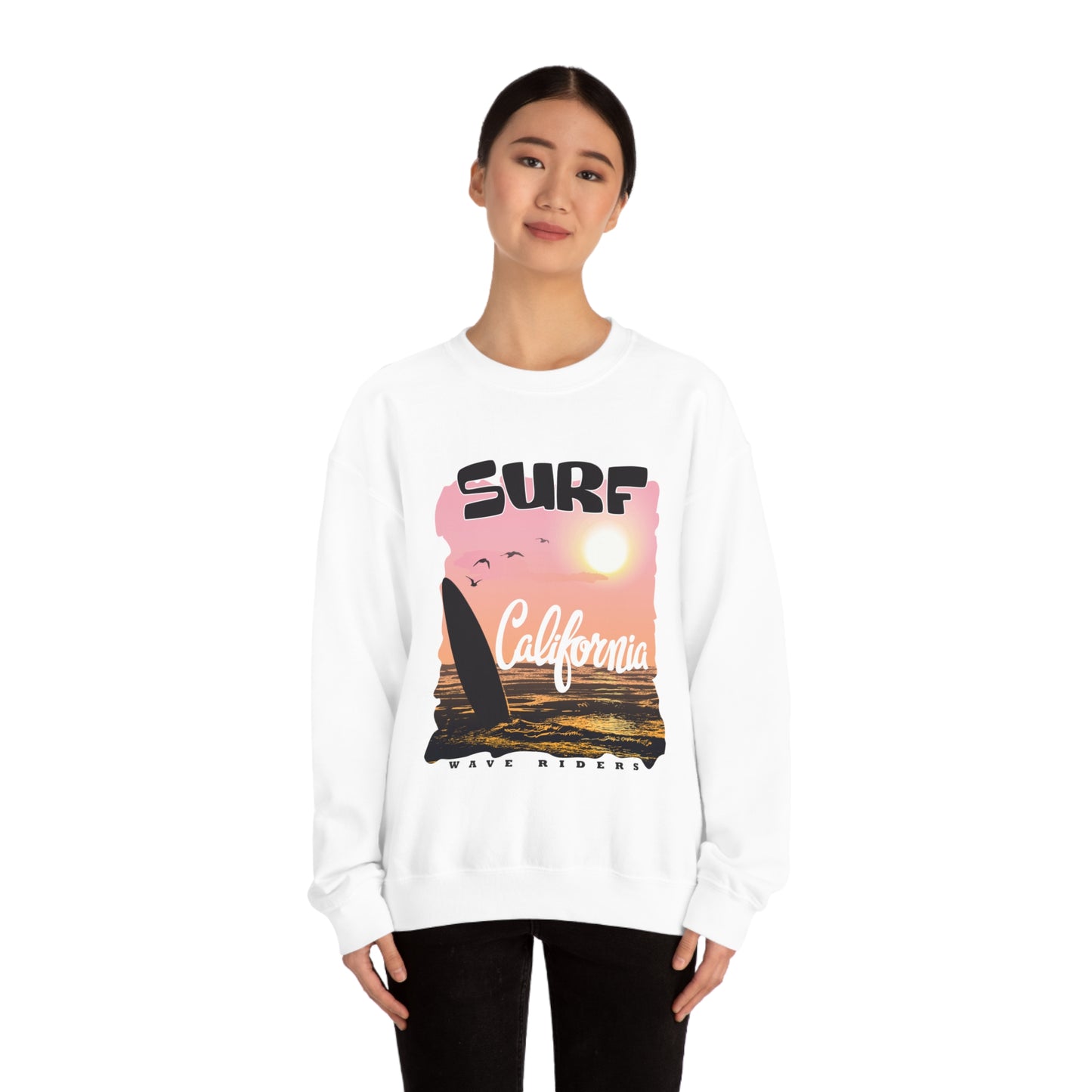 Wave Riders California Crewneck Sweatshirt