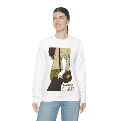 Fashion girl Crewneck Sweatshirt