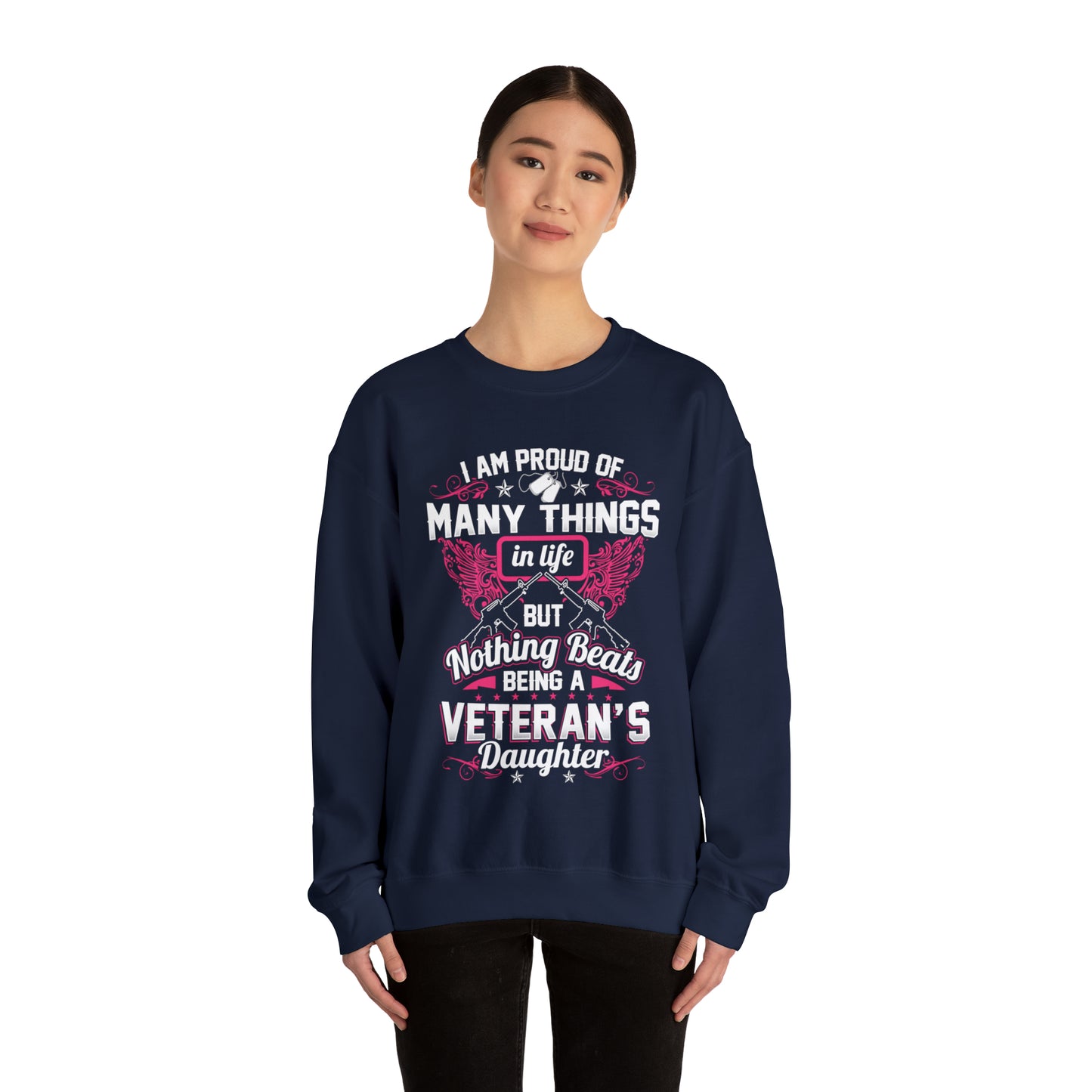 Proud veteran dad Crewneck Sweatshirt