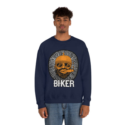 Cool Biker Crewneck Sweatshirt