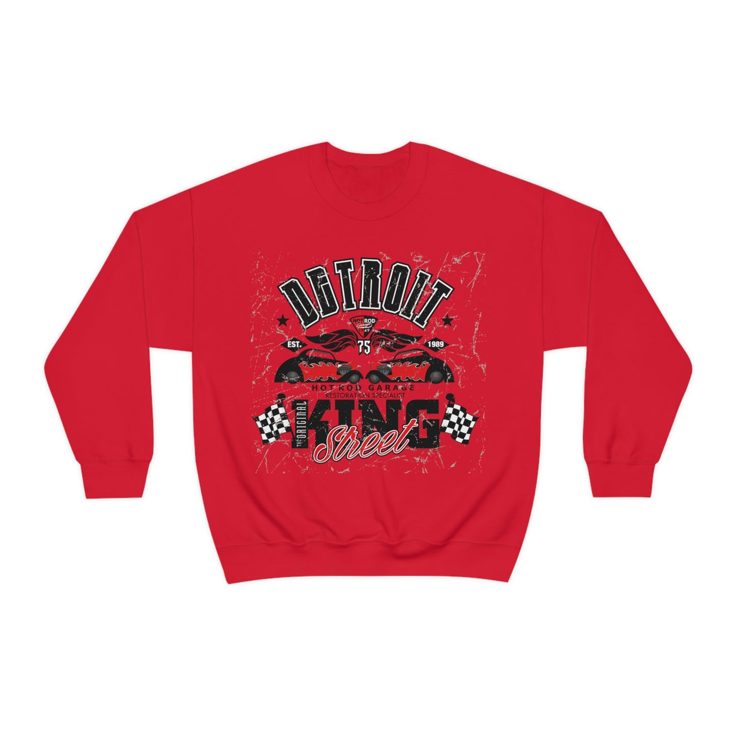 Detroit Street King Crewneck Sweatshirt