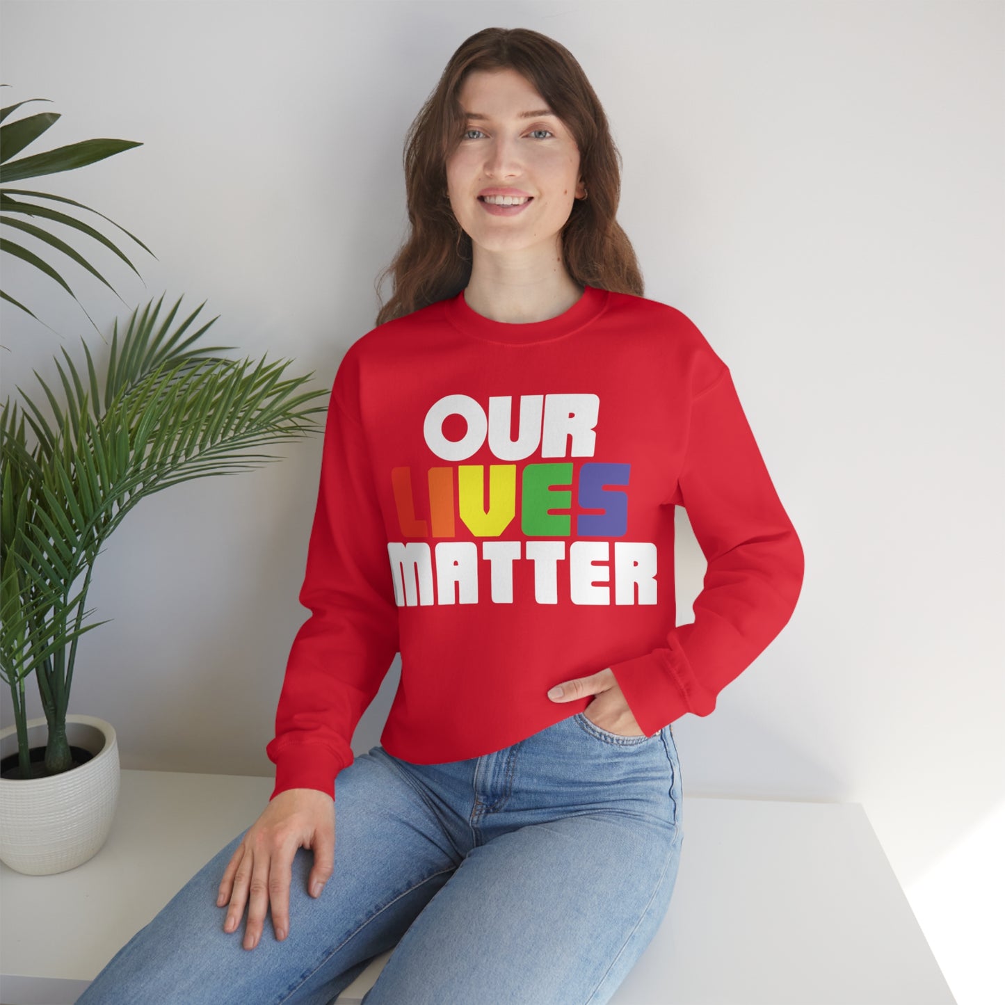 Our lives matter Crewneck Sweatshirt