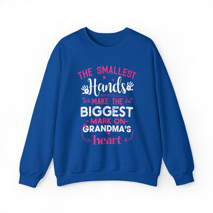 Biggest mark on grandmas heart Crewneck Sweatshirt