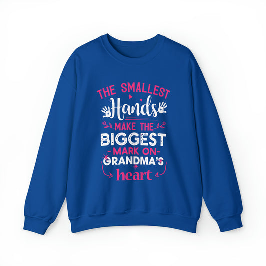 Biggest mark on grandmas heart Crewneck Sweatshirt