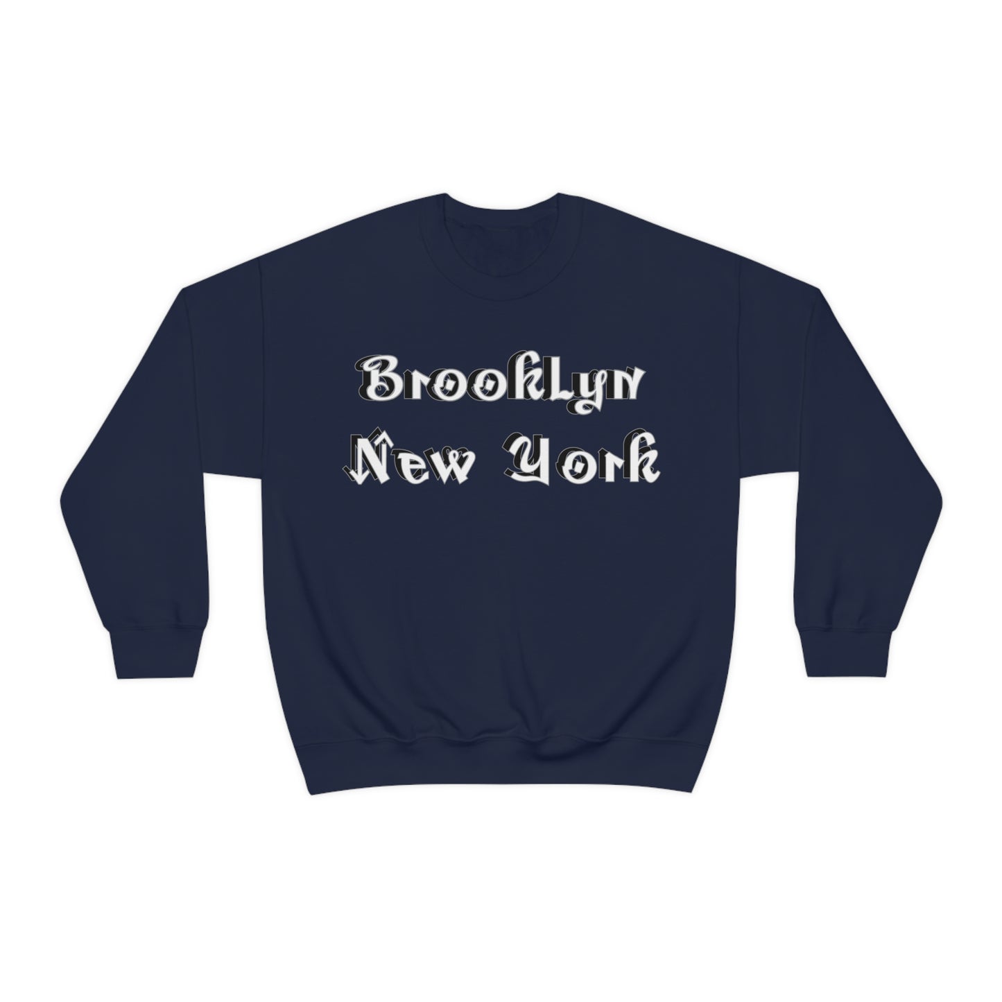 Brooklyn New York Graffitti Crewneck Sweatshirt