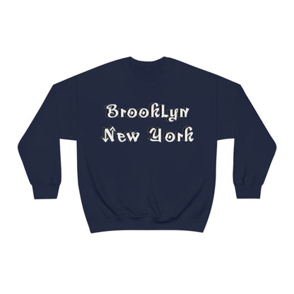 Brooklyn New York Graffitti Crewneck Sweatshirt