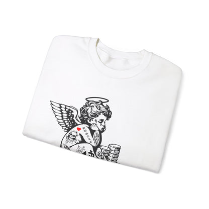 Never enough hustler angel Crewneck Sweatshirt