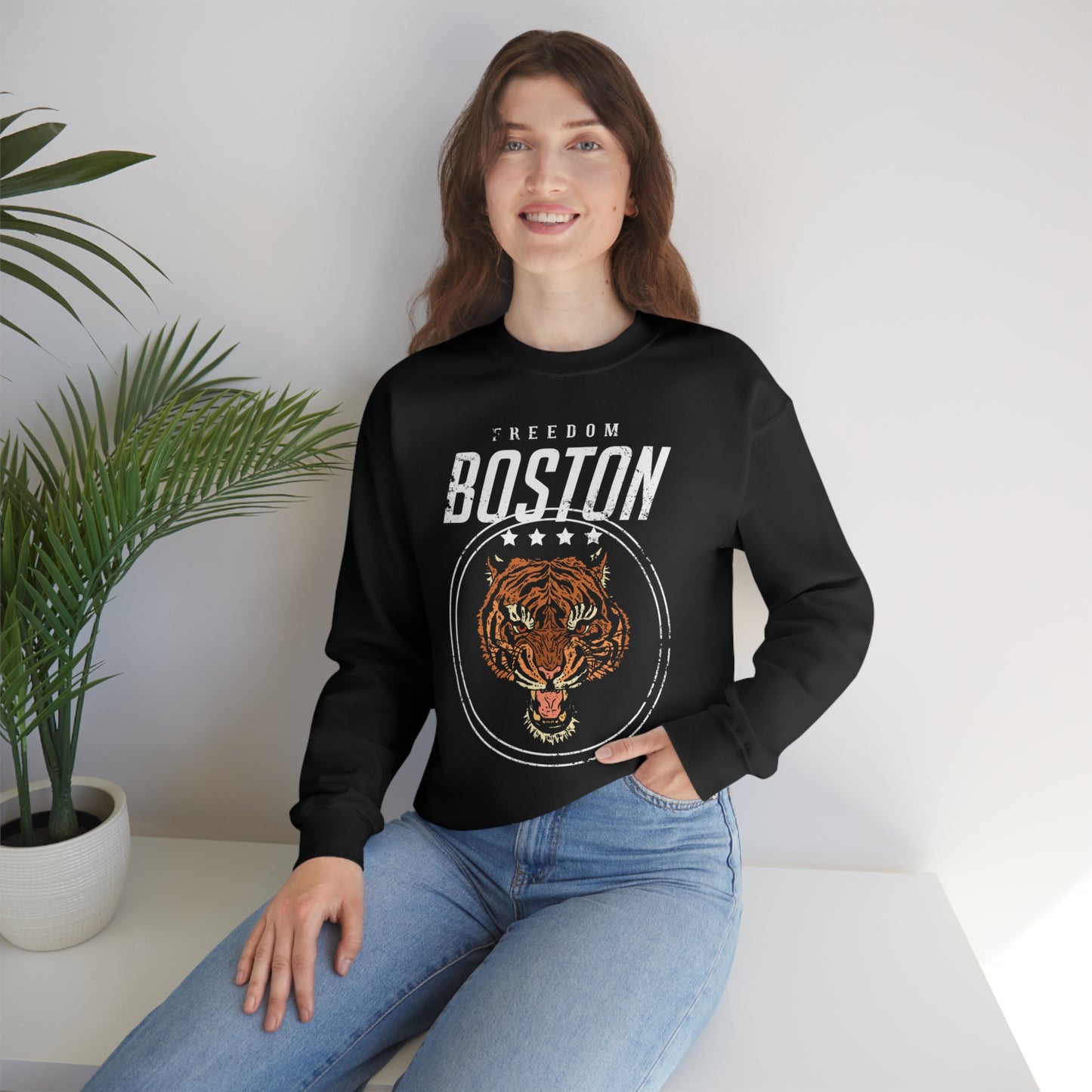 Boston Freedom Tiger Crewneck Sweatshirt